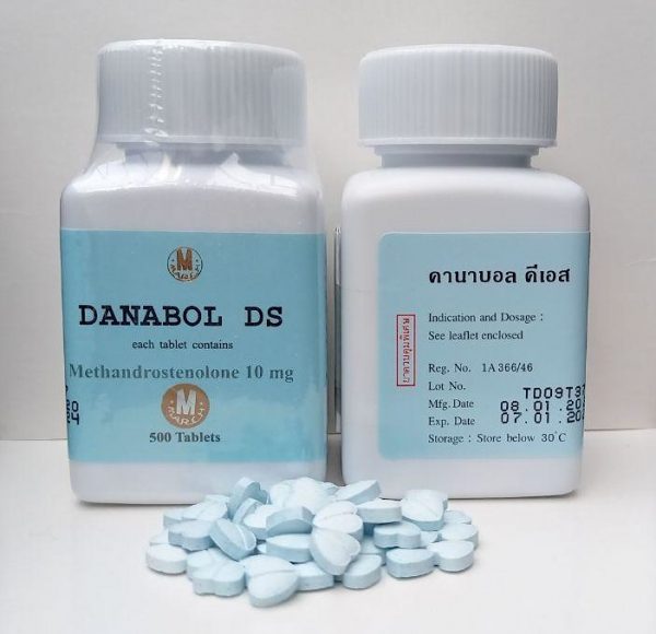 Danabol DS (Blue Heart's Dianabol pills) 10mg x 500 tabs - Body Research Thailand